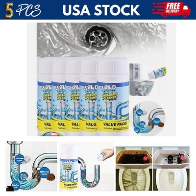 5 Pcs Wild Tornado Powerful Sink Drain Cleaner High Efficiency Clogging Remover