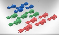Space Crusader Frigates x 15 - 3 variants - Soul Forge studio - Tabletop Space