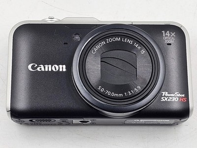 Canon SX230 HS 12,1 MP Digitalkamera Schwarz - Funktionierend