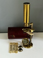 Very Fine Cased Georgian Pocket Microscope. Circa 1820.