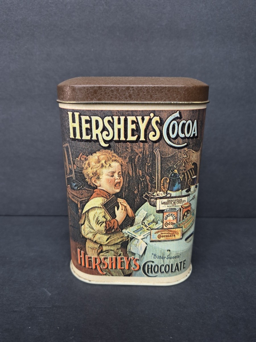ハーシーズ　HERSHEY'S ミールトイ　チョコレート　ビンテージ Vintage 1984 Hershey's Cocoa Chocolate Bitter Sweets Tin Made In