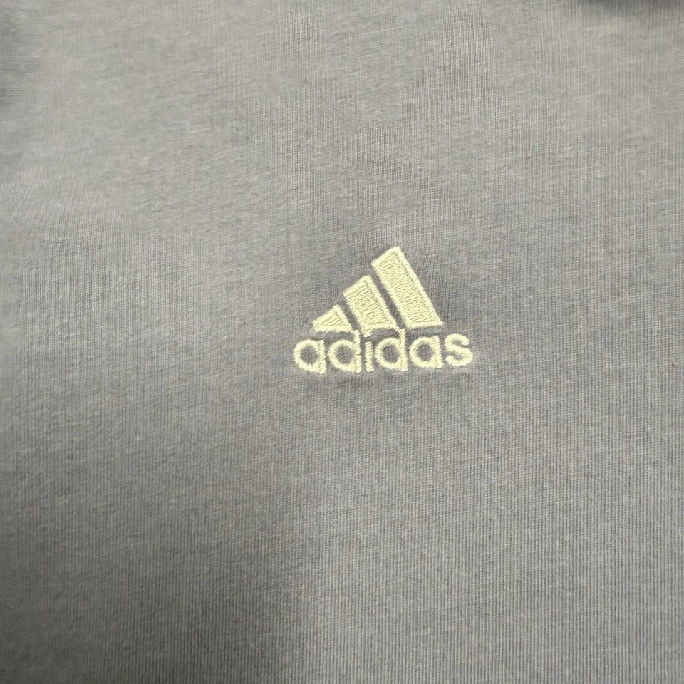 Adidas Real Madrid Crest T-Shirt Mens Small Blue/Purple Short Sleeve Stripes - Image 2 of 4