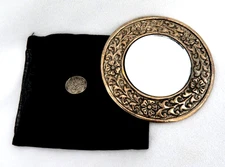 Vintage Cosmetic Vanity Hand Purse Mirror ~ Original Label Two's Company  NEW