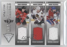 2011 Panini Titanium Hat Tricks Memorabilia /199 Adam Henrique Marcus Kruger 0a7