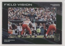 2017 Donruss Elite Field Vision Green Carson Wentz #2 0e3