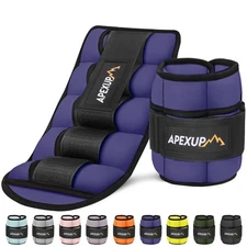 APEXUP 10lbs/Pair Adjustable Ankle Weights for Women and Men, Modularized Leg...