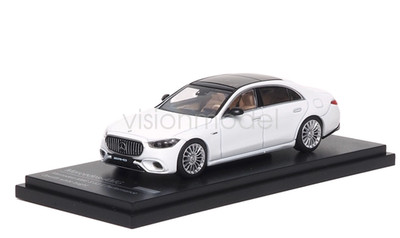 AR 1:64 Scale White For  AMG S63 E Performance Sport Diecast Metal Gifts