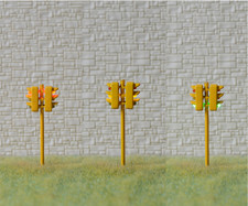 4 x HO scale traffic light signal crossing walk model railroad LED pedestrian Y3
