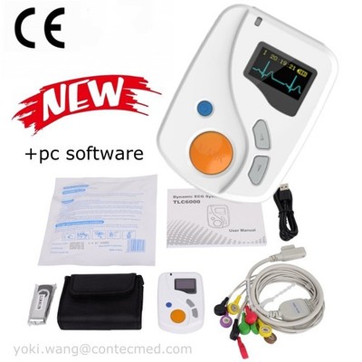 CONTEC TLC6000 12-Kanal-Dynamik-Holter 24-Stunden-Analysator-Recorder USB PC SW