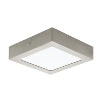 Deckenlampe Deckenleuchte Metallguss In Nickel-Matt Kunststoff In Weiss