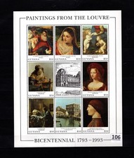// GUYANA 1993 - MNH - ART - PAINTING - CHILD - ARCHITECTURE