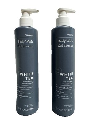 2 PACK Westin WHITE TEA Body Wash Shower Gel 12.17oz Dovelok Pump Bottles