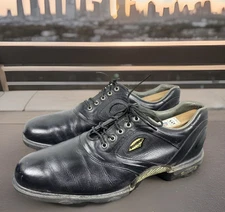 🔥 FootJoy Foot Joy Dryjoys Golf Cleats Shoes 53682 Leather Black Men Size 10.5