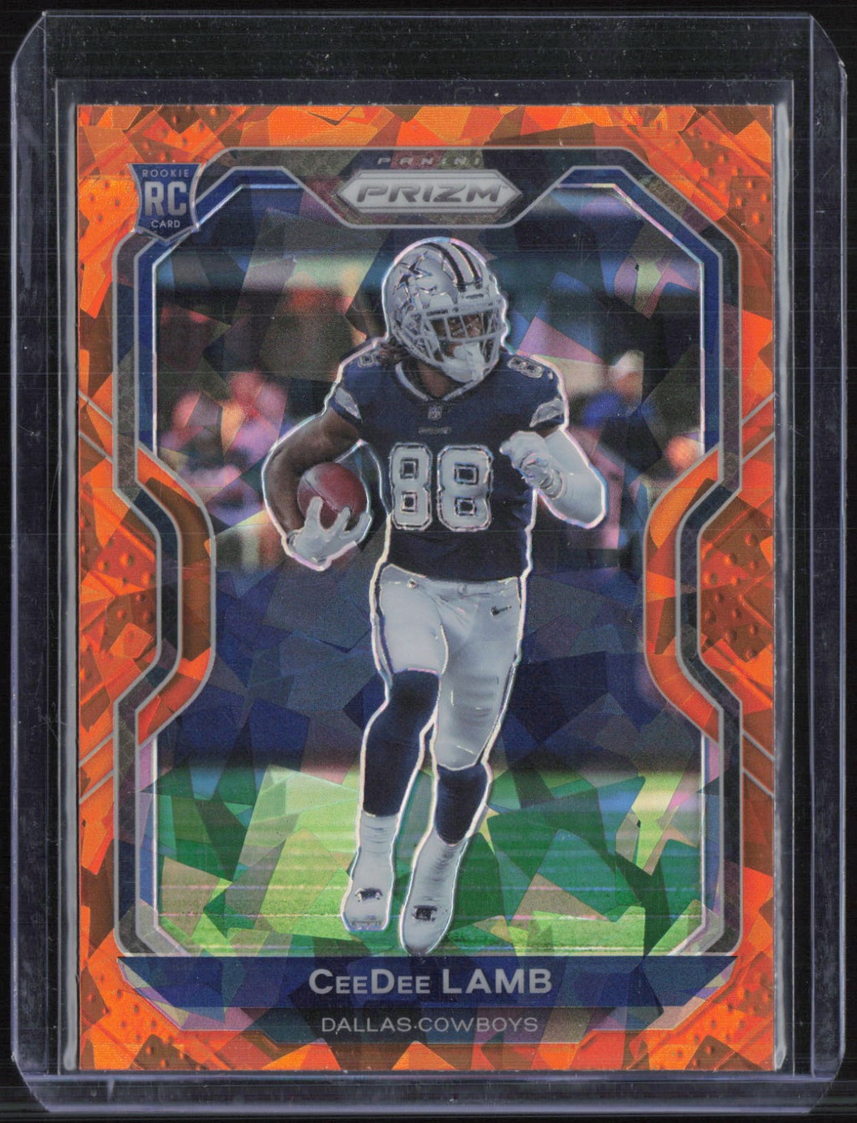 2020 Panini Prizm Orange Ice #334 CeeDee Lamb RC Rookie 