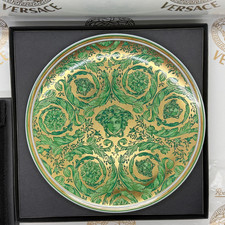Rosenthal VERSACE Medusa Garland Green PIATTO DA PANE 17 cm nuovo e confezione originale