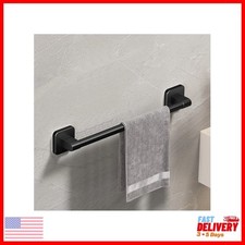 Towel Bar Self Adhesive 50cm Towel Holder Hand Towel Rack Stick on Wall Black