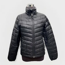 Marmot Down Puffer Jacket Women’s XS Black 700 Fill Full Zip Goose Long Sleeve