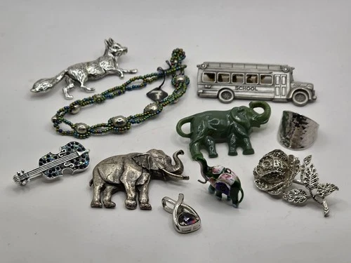 Vintage to Now Silvertone Costume Jewelry Lot