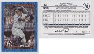 2024 Topps Series 2 Blue Foil /999 Austin Wells #624 Rookie RC