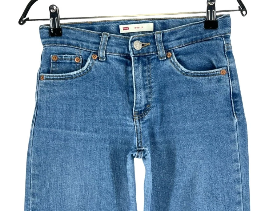 Jeans Large Pour Filles Lévi's Strauss & Co Taille 10 Ans W24 L26 - Photo 2/4