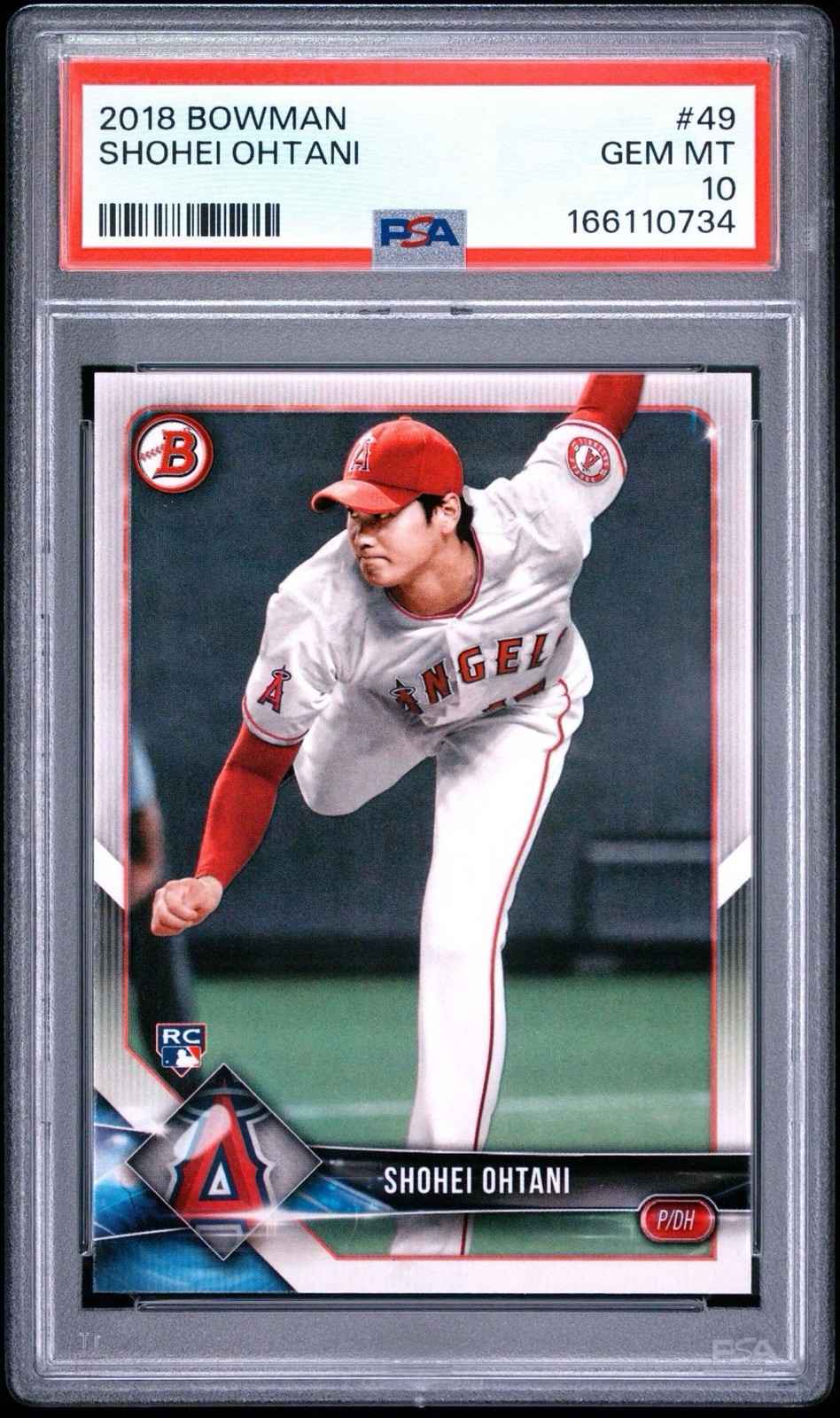 2018 Bowman Shohei Ohtani RC Rookie #49 PSA 10 - Gem Mint