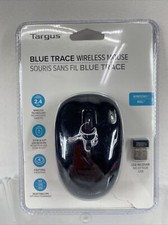 Targus Wireless Blue Trace Mouse AMW50US Black Computer Portable Windows MAC
