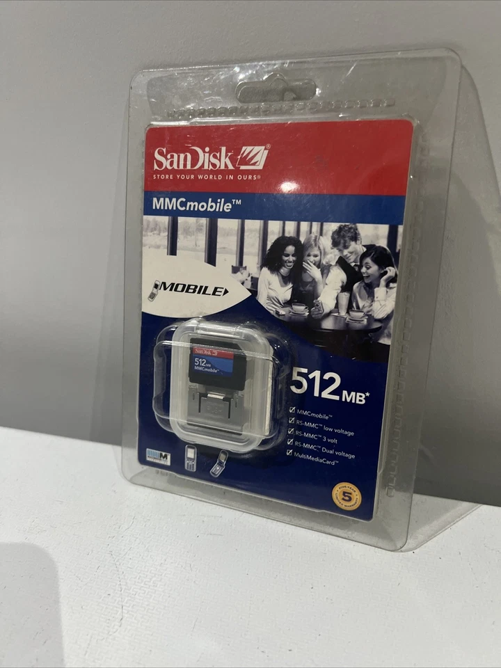 SanDisk 512 MB RS / MMC Mobile Memory Card + Adaptor for Nokia 6680 7610 6230i - Image 2 of 4