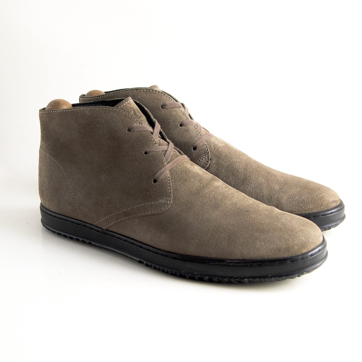 Hogan Chukka Ankle Boots Beige Leather Suede Mens Shoe Size  display picture 2