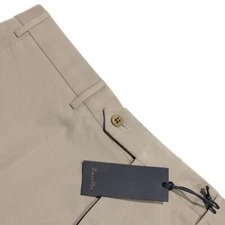 Zanella NWT Cotton Blend Parker Chinos / Casual Pants Size 36 US In Solid Beige