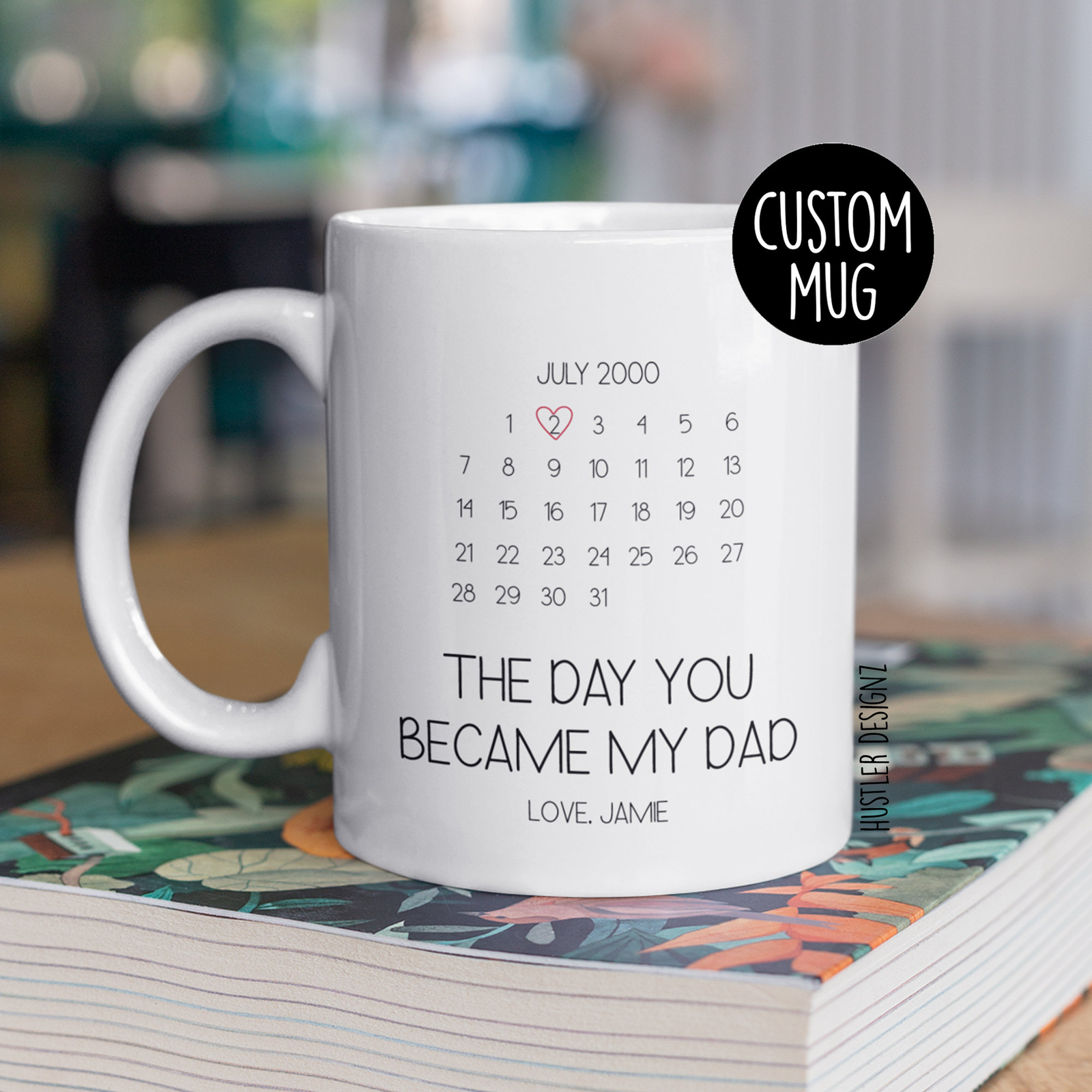 The Day You Became My Dad Personalized Mug Gift For Dad New Dad Gift Fathers Day