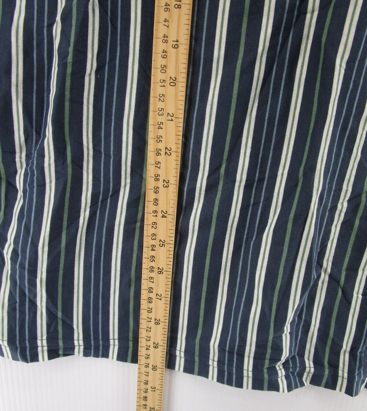 FILA Polo Shirt VINTAGE Savile Row Uomo XL Blu Bianco Pullover Golf Righe Preppy NUOVA