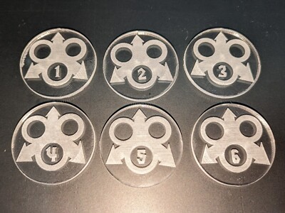 6 x Warhammer 40k Objective Markers 40mm - Nurgle