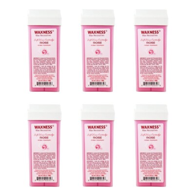 Waxness Wax Necessities Rose Soft Wax Cartridge 3.38 oz 100g Pack of 6