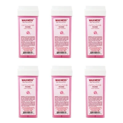 Waxness Wax Necessities Rose Soft Wax Cartridge 3.38 oz 100g Pack of 6
