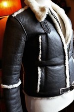 Genuine Rare Timberland Sheepskin Flying Aviator Pilot Jacket Rrp £1300