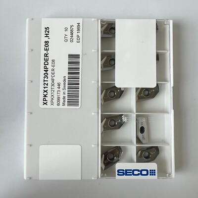 XPKX12T304PDER-E08,H25/ SECO  Original genuine CNC alloy blade 10PCS