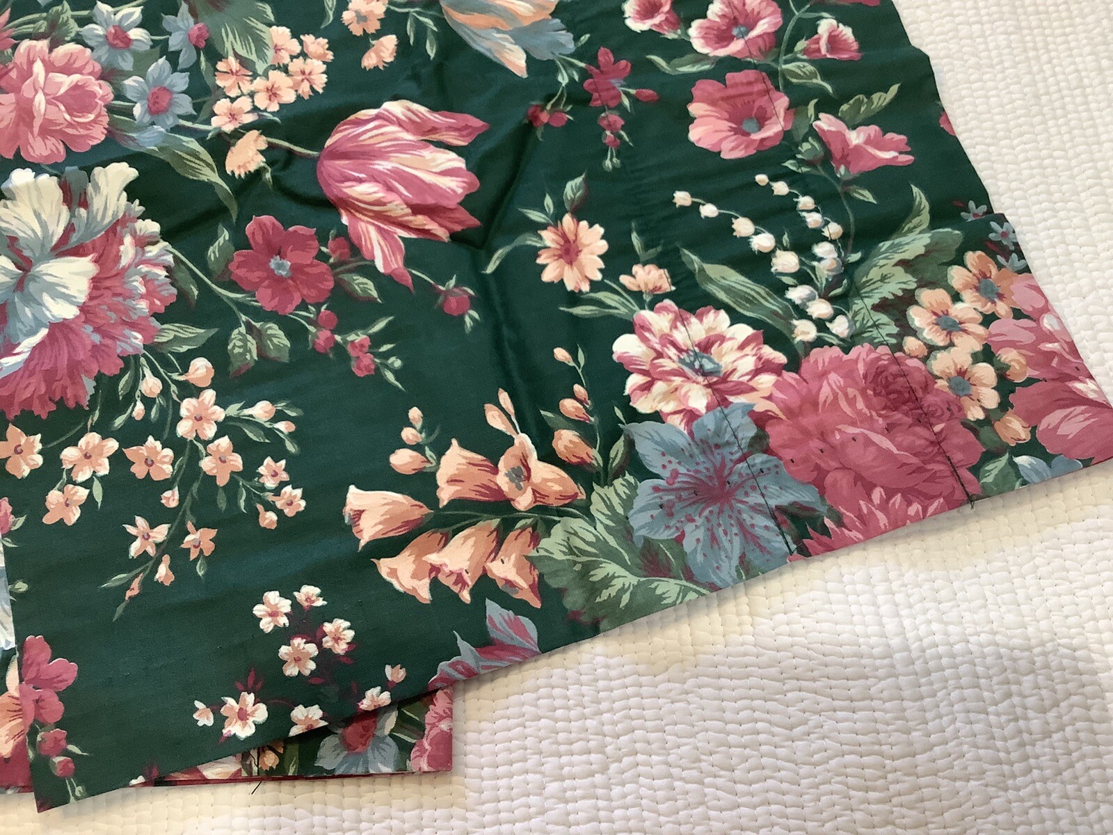 VTG Croscill Granada Green Floral Twin 8 Pc Comforter Bedroom Set Excellent Cond