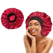 Luxurious Women's Red Satin Bonnet