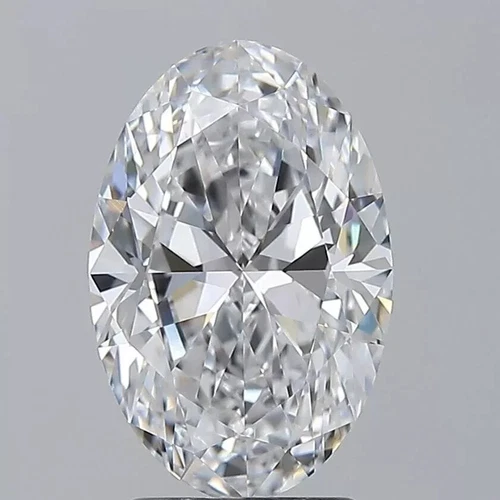 Loose CVD Diamond 1.90 Ct (7x9 mm) Oval -D Color, IF CLARITY Certified Diamond