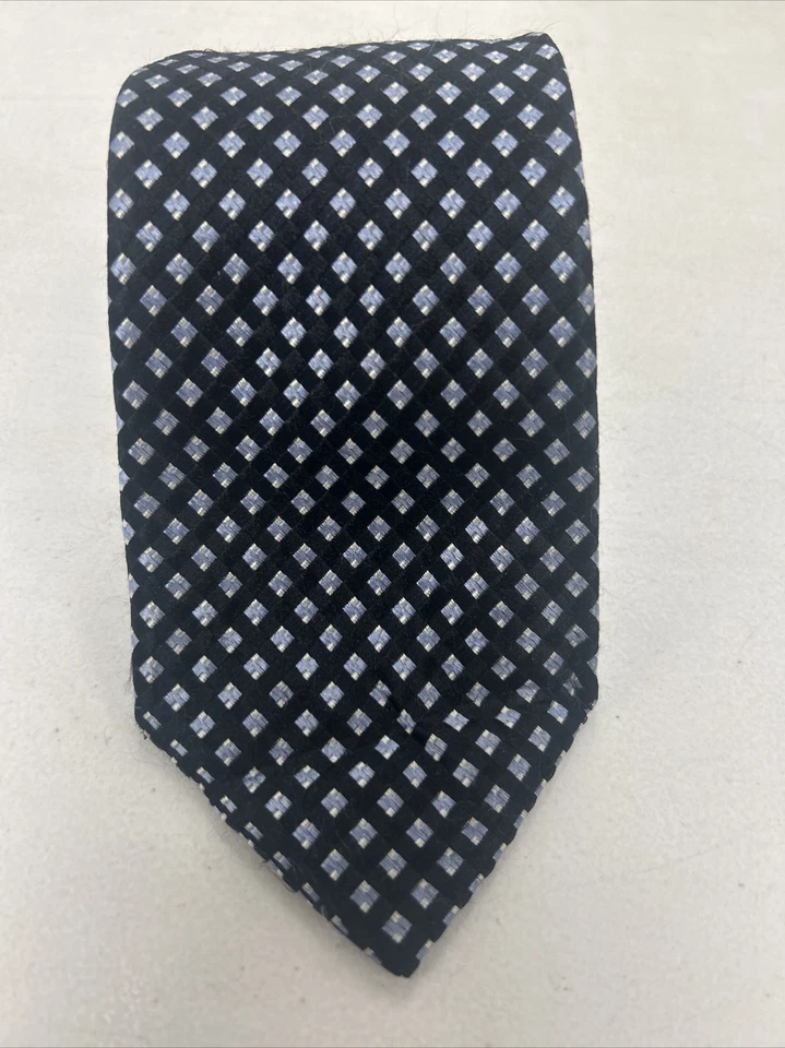 Corbata de cuello Michael Kors azul geométrica de seda para hombre $78 Foto 2 de 4