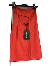 Pretty Littlething NEW With Tags Red Halter Neck Bodycon Dress Size 8/10