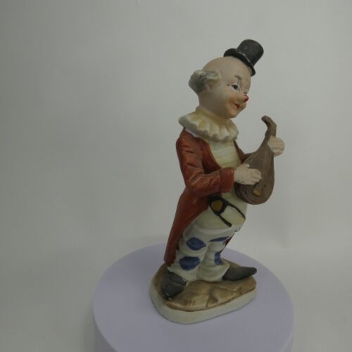Vintage Musical Hobo Clown Playing Guitar painted Figurine Korea UCGC WZKVU - Picture 3 of 14