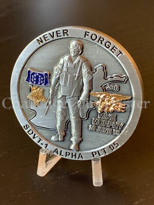 E3 Navy Seal Mike Murphy Operation Red Wings SDVT-1 Challenge Coin