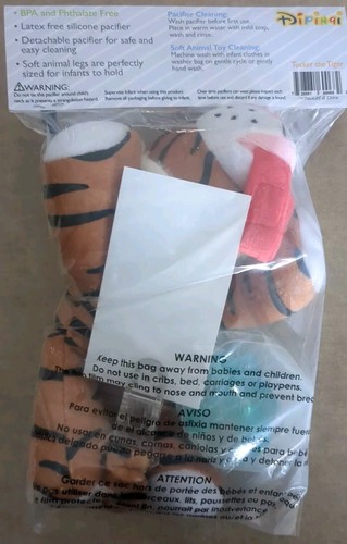 Swaddle & Disney Pacifier Set Orange Including Tiger Pacifier Toy - Picture 5 of 6
