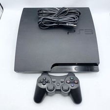 Sony PlayStation 3 PS3 Slim CECH-3001A 160GB Console 2 Games On HDD READ 