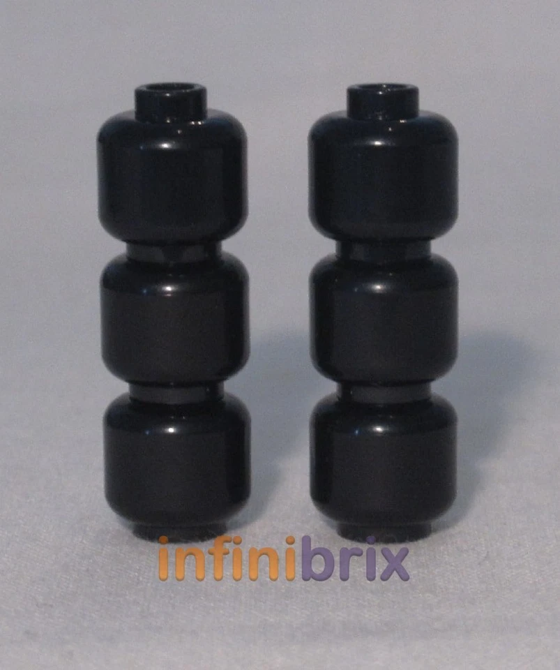 6x Lego Plain Black Minifigure Heads for Ringwraith, Stormtrooper NEW 362626