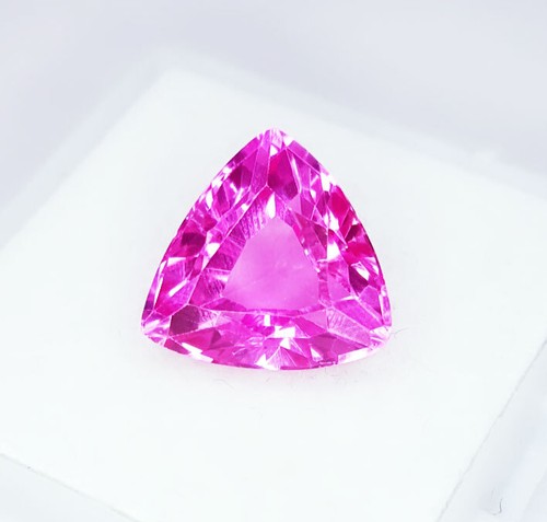 Piedra preciosa suelta de zafiro rosa natural 6,52 quilates con certificación AAA+ trillón de gema de calidad - Imagen 2 de 11