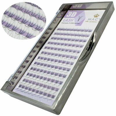 W 3D Lashes Volumen Wimpern fertige Fächer Wimpernverlängerung C, D-Curl Macy