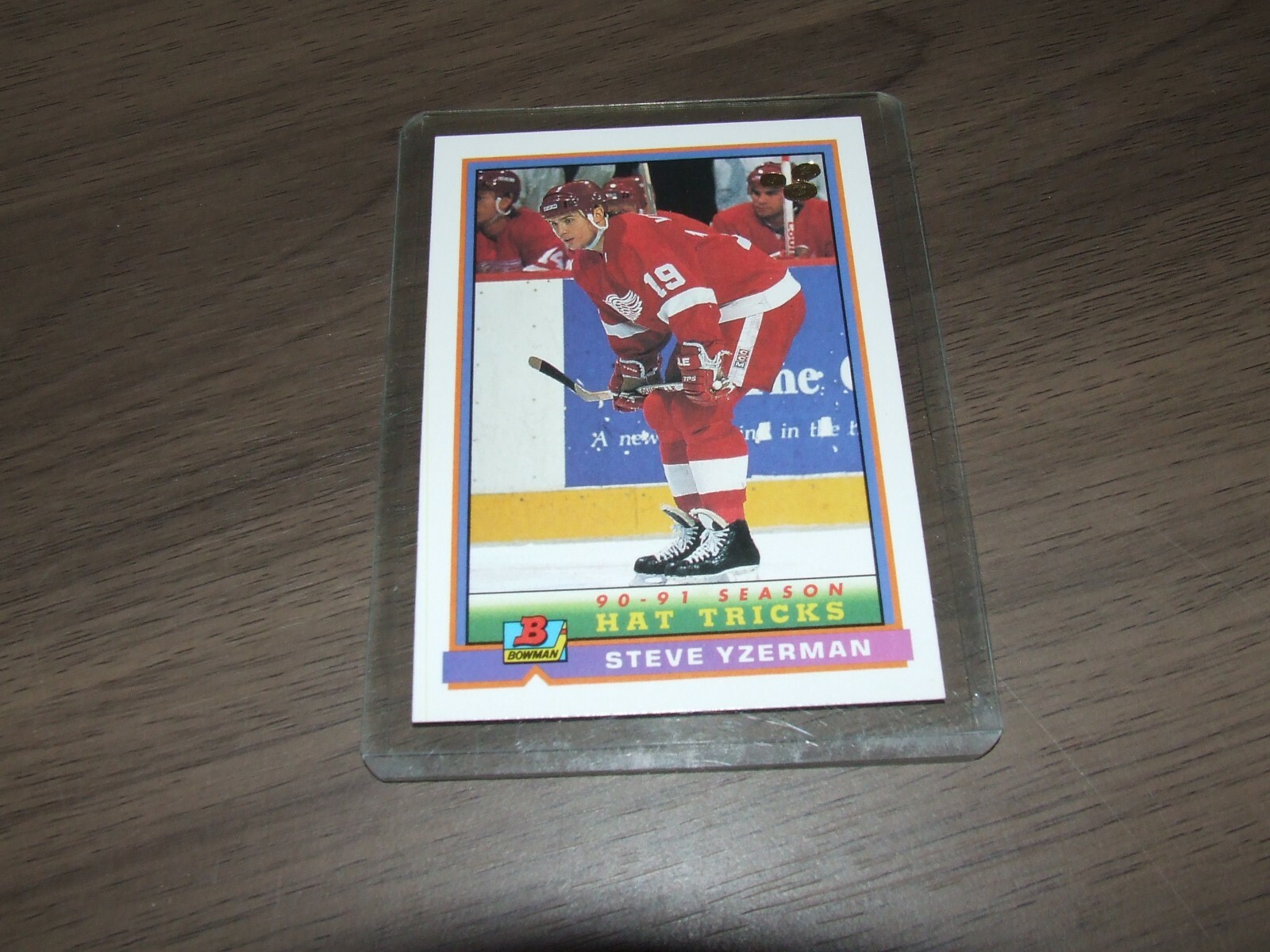 1991-92 bowman # 41 steve yzerman