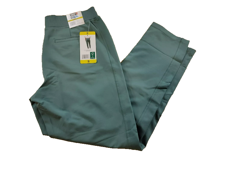 32 Degrees Cool Ladies' Pull-On Knit Pants - Super Soft, Elastic Waist, Tapered Leg, Clover Green